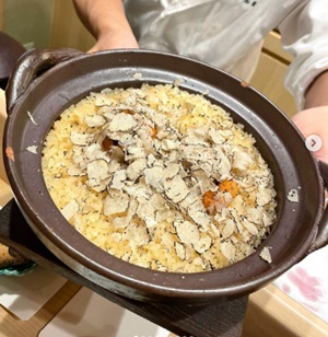 帰燕のメニュー・雲丹トリュフご飯