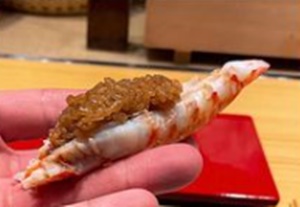 照寿司・車エビドッグ