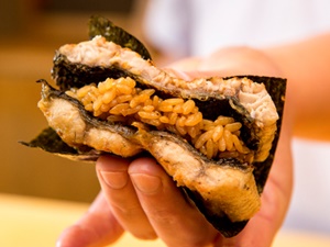 照寿司の鰻バーガー