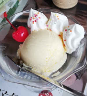 喫茶店ライフのメニュー・アイスクリーム