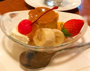 プトーカフェのメニュー・プリン
