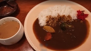 プトーカフェのメニュー・カレーライス